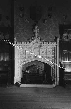 LISMORE CASTLE  GREAT HALL FIREPLACE